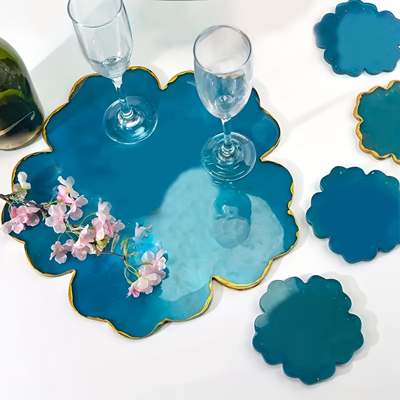Resin Art Mould - Набор из 5 силиконовых форм: зеркало,