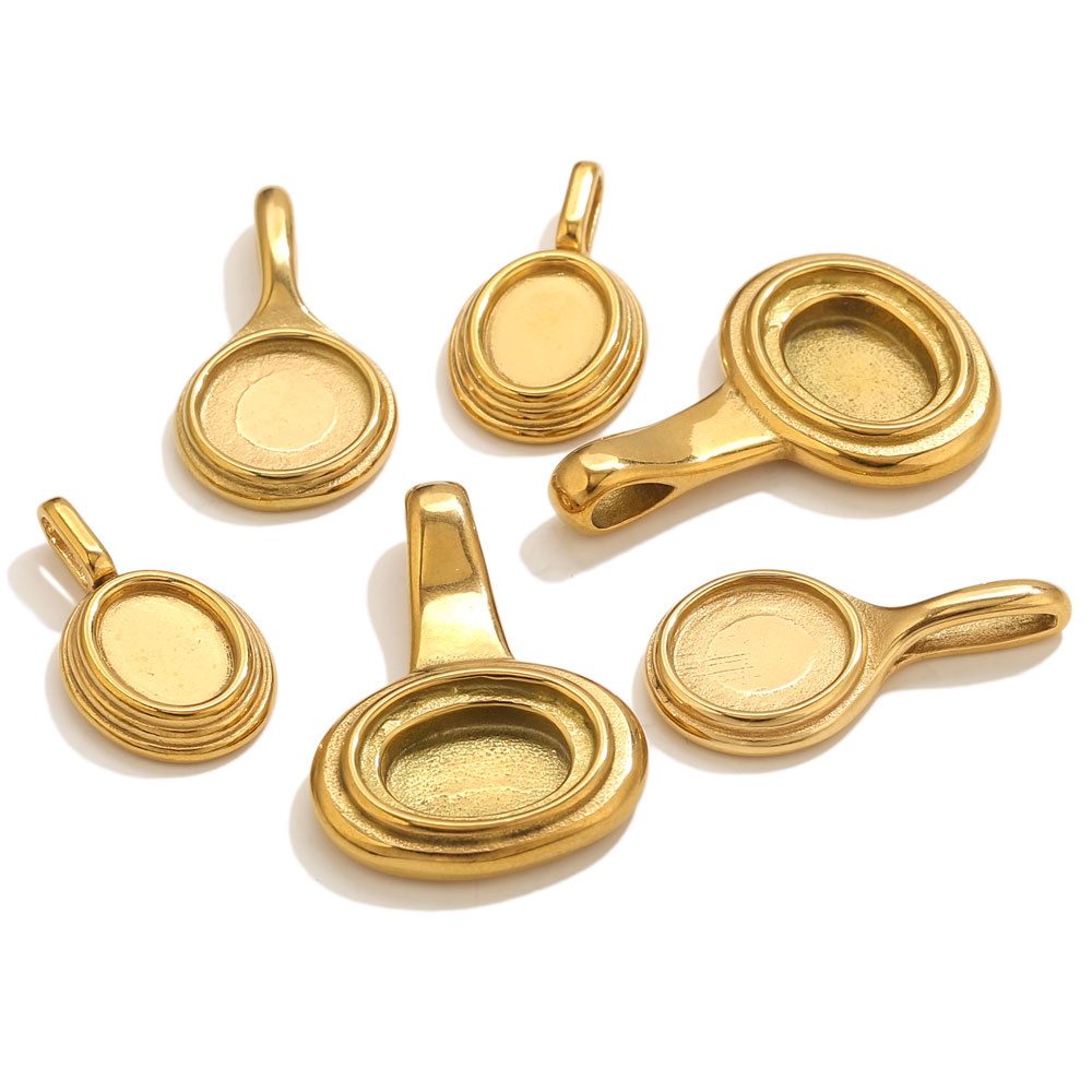 Bezels Pendant Resin - 5 шт., круглые овальные подносы из