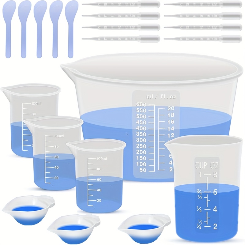 Resin Mixing Cup - Силиконовые мерные стаканы для смешивания смолы,