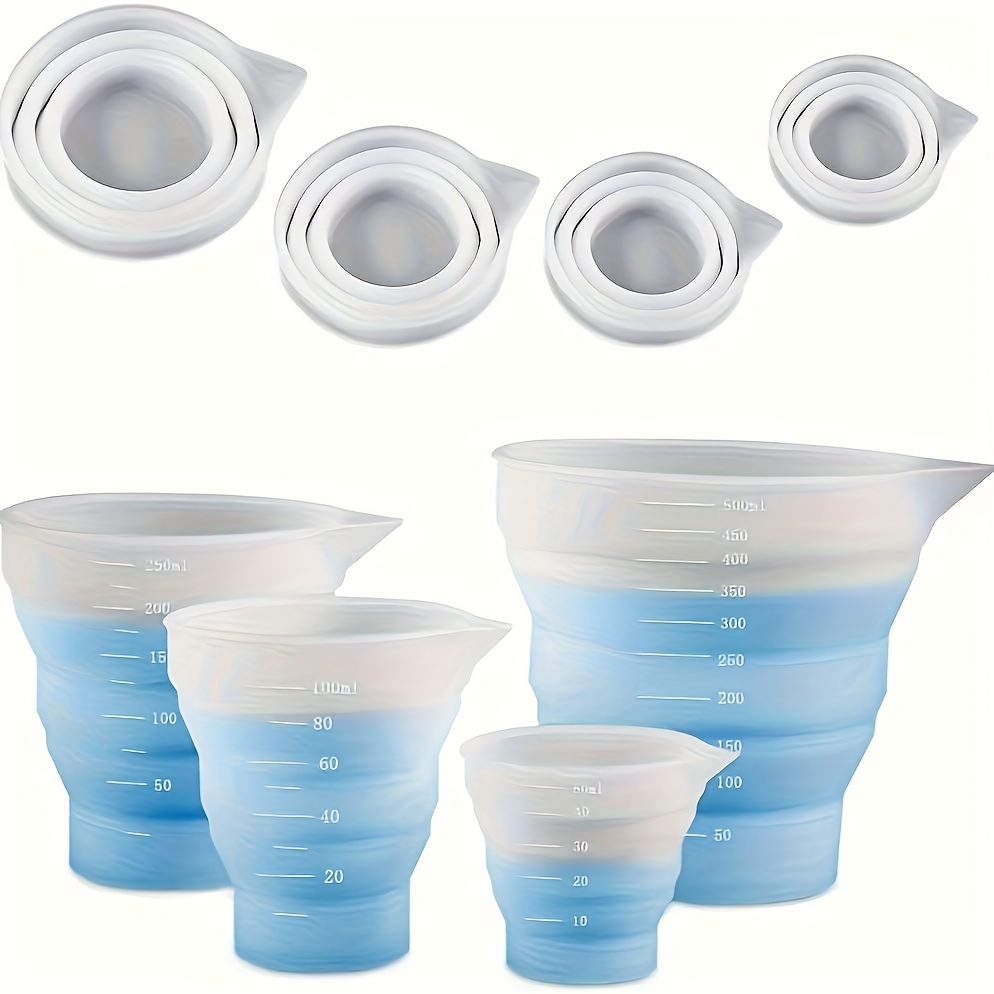 Resin Mixing Cup - Складная силиконовая мерная чашка 50-500 мл,