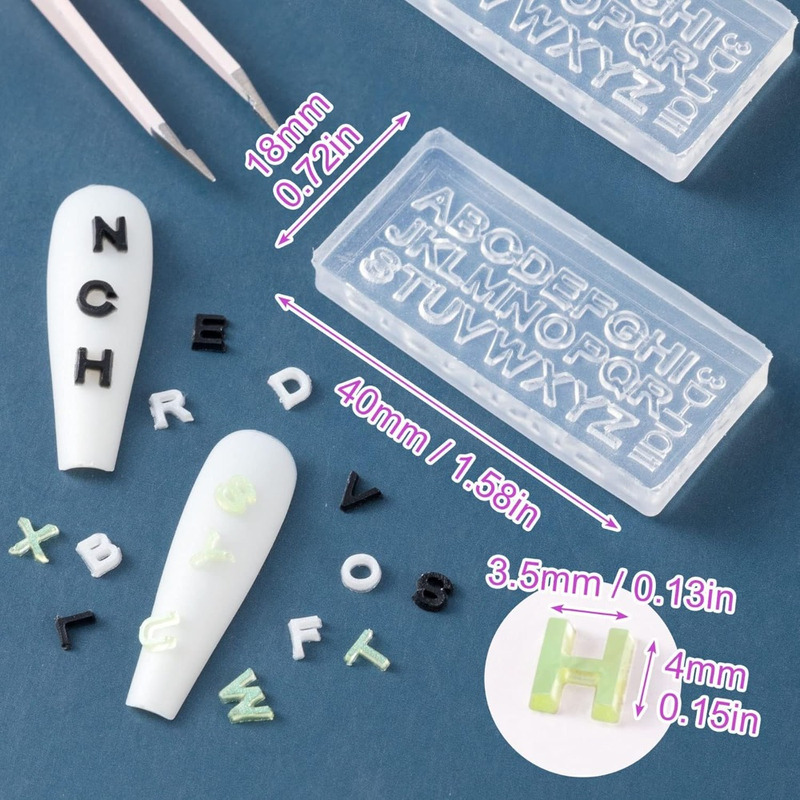 Resin Art Zone - 2/4 набора прозрачных мини-форм из силиконовой