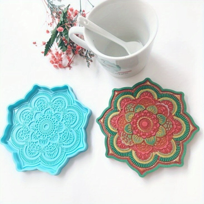 Resin Art Mould - Силиконовая форма для подставки с мандалой,