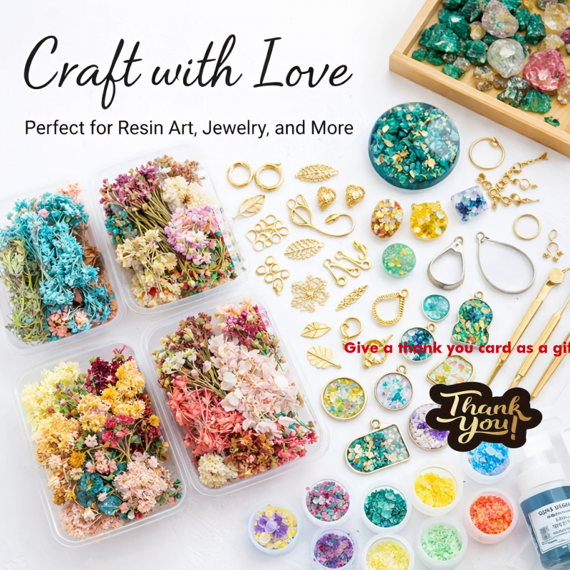 Resin Art Gift For Wedding - Набор из 10 коробок с сухоцветами