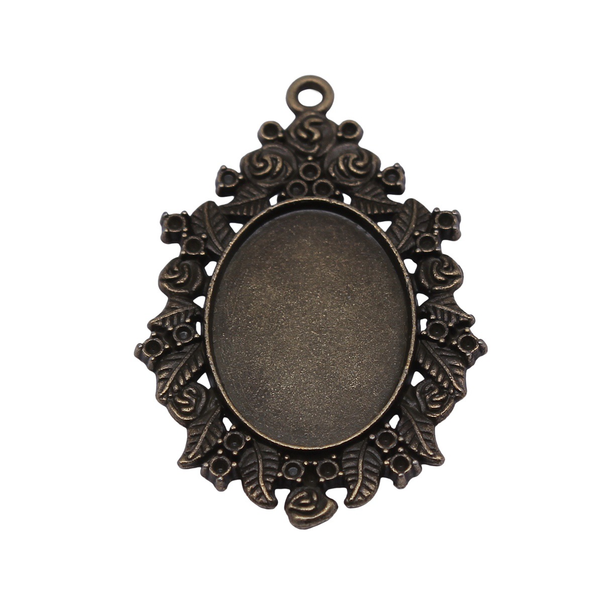 Bezels Pendant Resin - Основа для подвески-фоторамки в форме совы