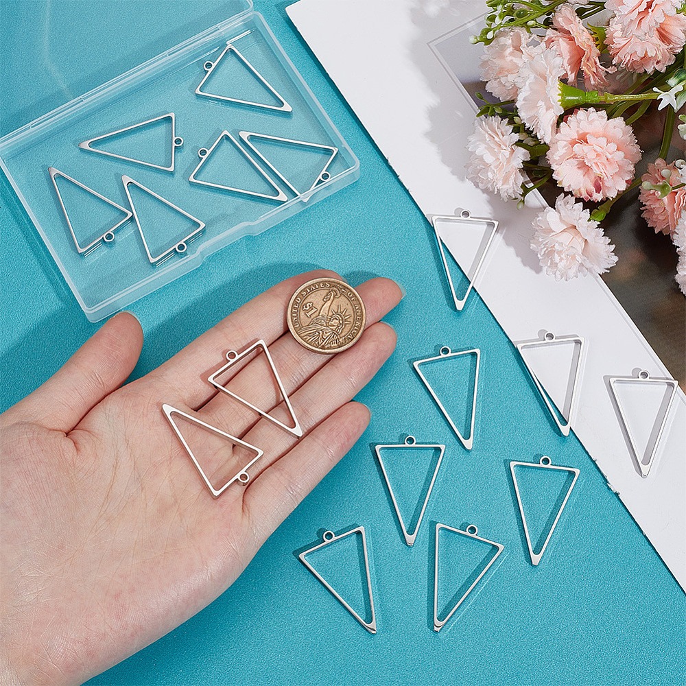 16 шт. подвесок-рамок из нержа – обзор и цена Bezels Pendant Resin