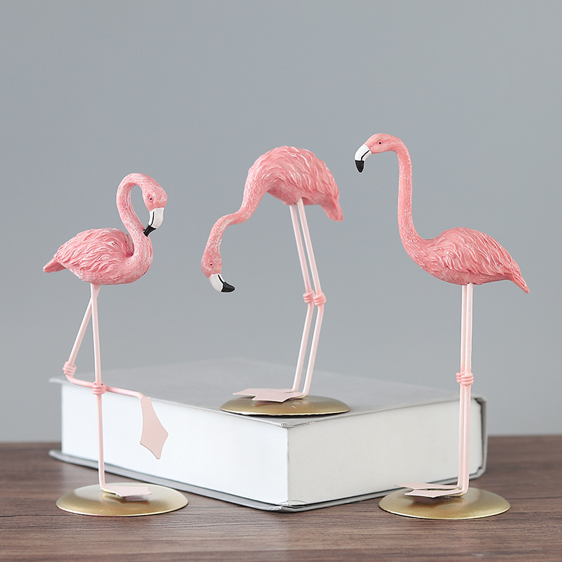 3 шт. розовых фигурок фламинго – обзор и цена Resin Art Gift For Wedding
