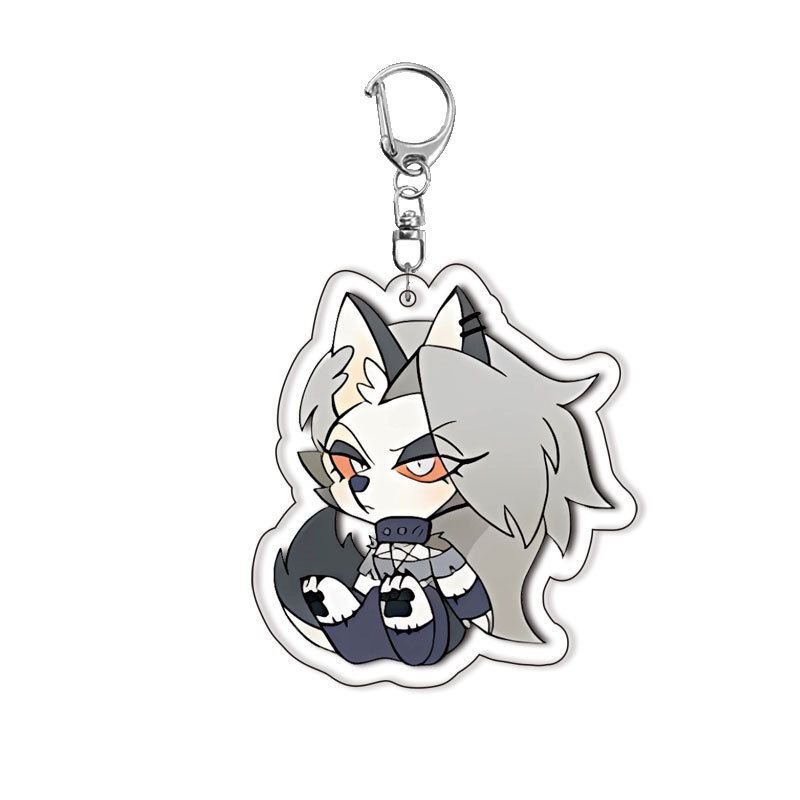 Новые акриловые брелоки Hazbin – обзор и цена Resin Art Keychain
