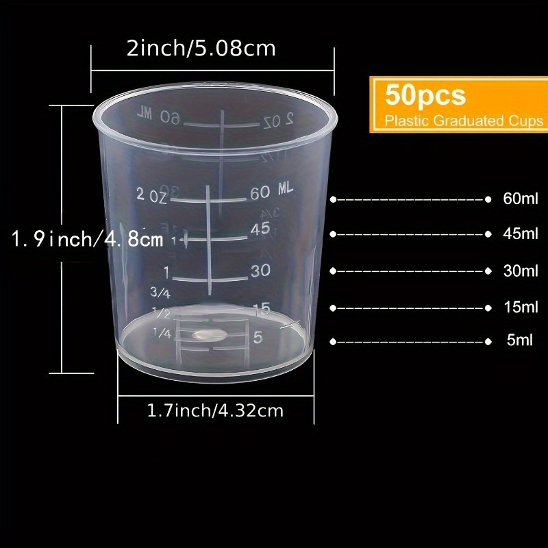 Набор из 50 градуированных про – обзор и цена Resin Mixing Cup