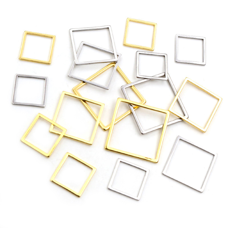 20 шт., 3 размера, квадратная  – обзор и цена Bezels Pendant Resin