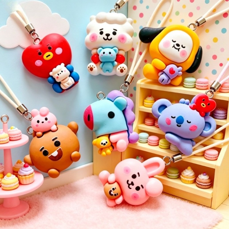 7 шт. смоляных мультяшных шарм – обзор и цена Resin Art Essentials