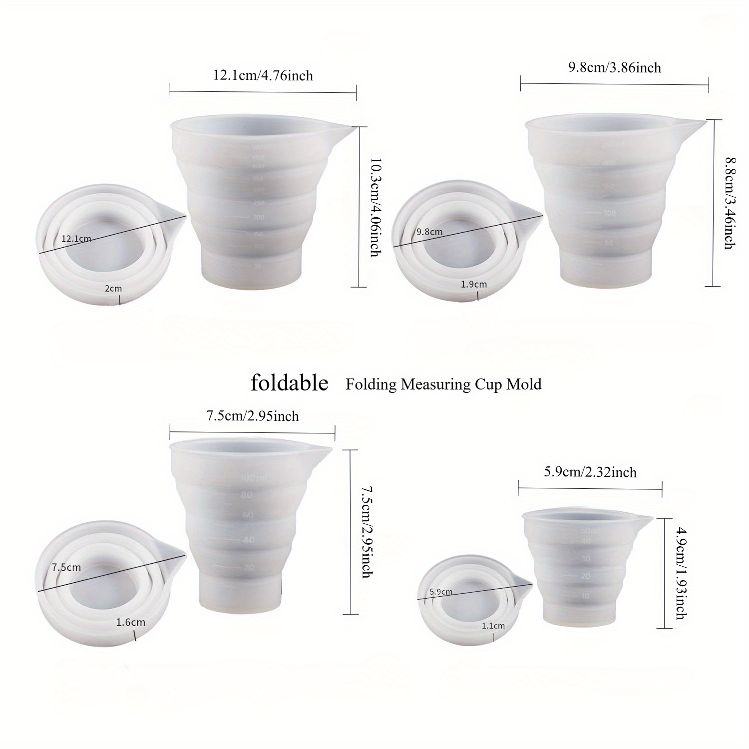 Складная силиконовая мерная ча – обзор и цена Resin Mixing Cup