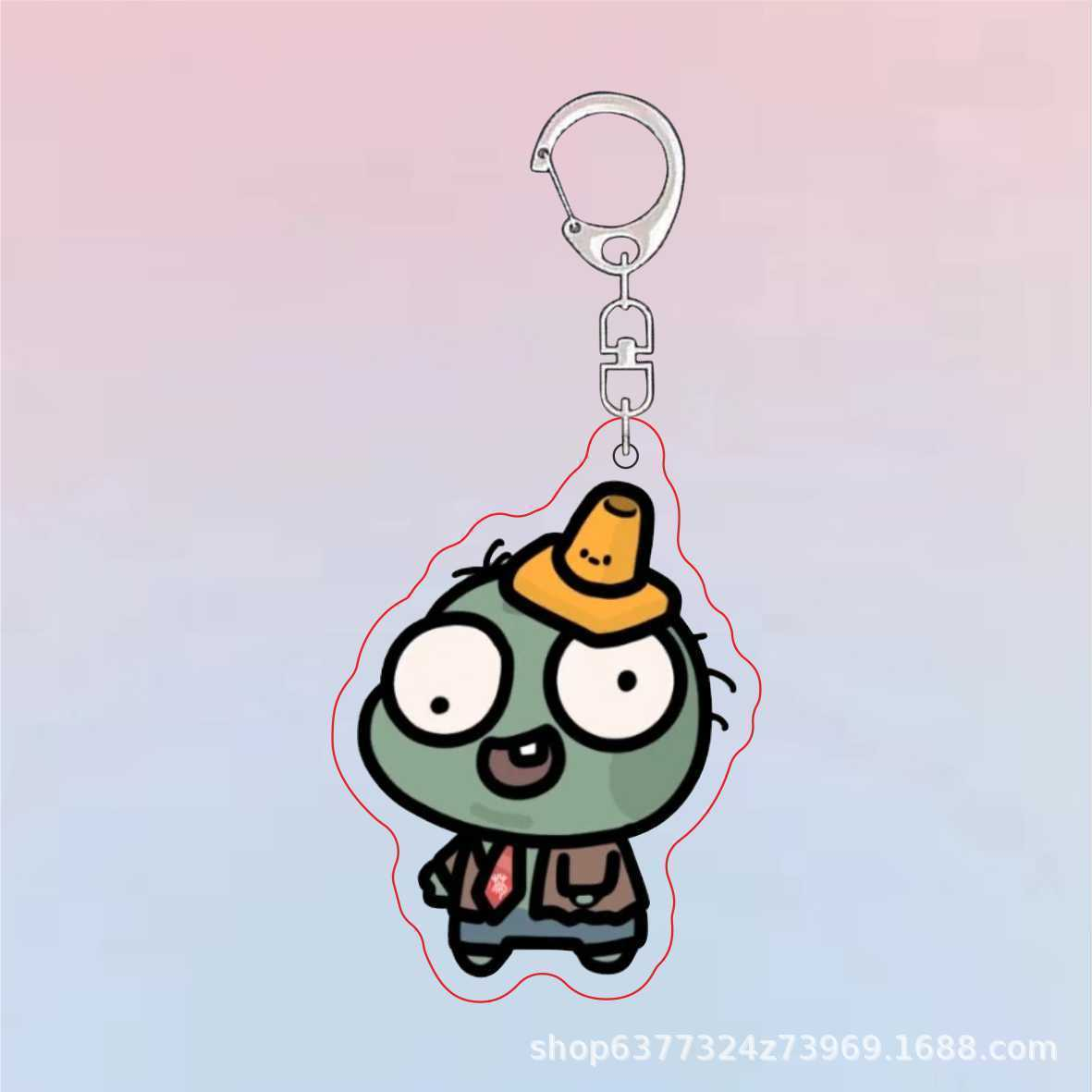 Брелок акриловый Plants vs. Zo – обзор и цена Resin Art Keychain