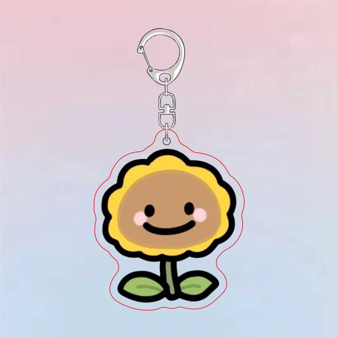 Брелок акриловый Plants vs. Zo – обзор и цена Resin Art Keychain