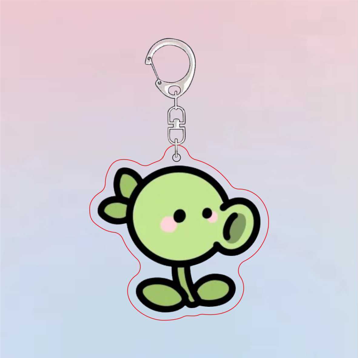 Брелок акриловый Plants vs. Zo – обзор и цена Resin Art Keychain