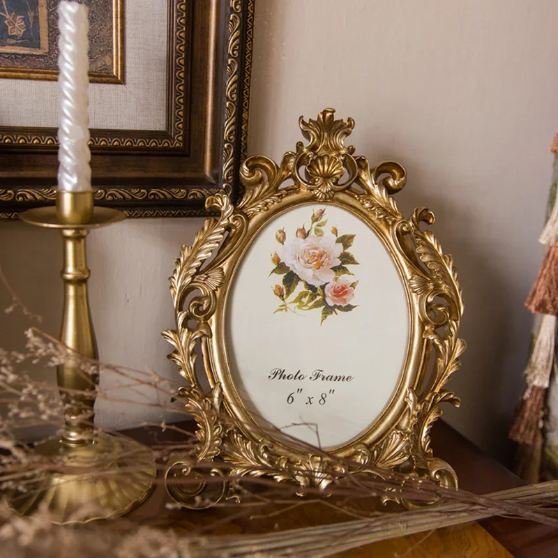 Ретро-золотая овальная фоторам – обзор и цена Resin Art Gift For Wedding