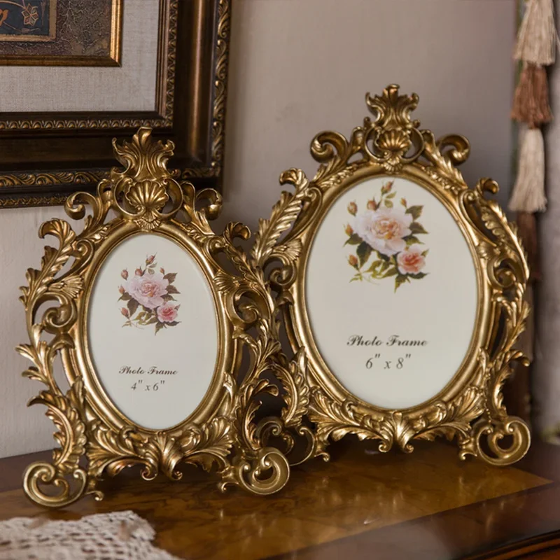Ретро-золотая овальная фоторам – обзор и цена Resin Art Gift For Wedding