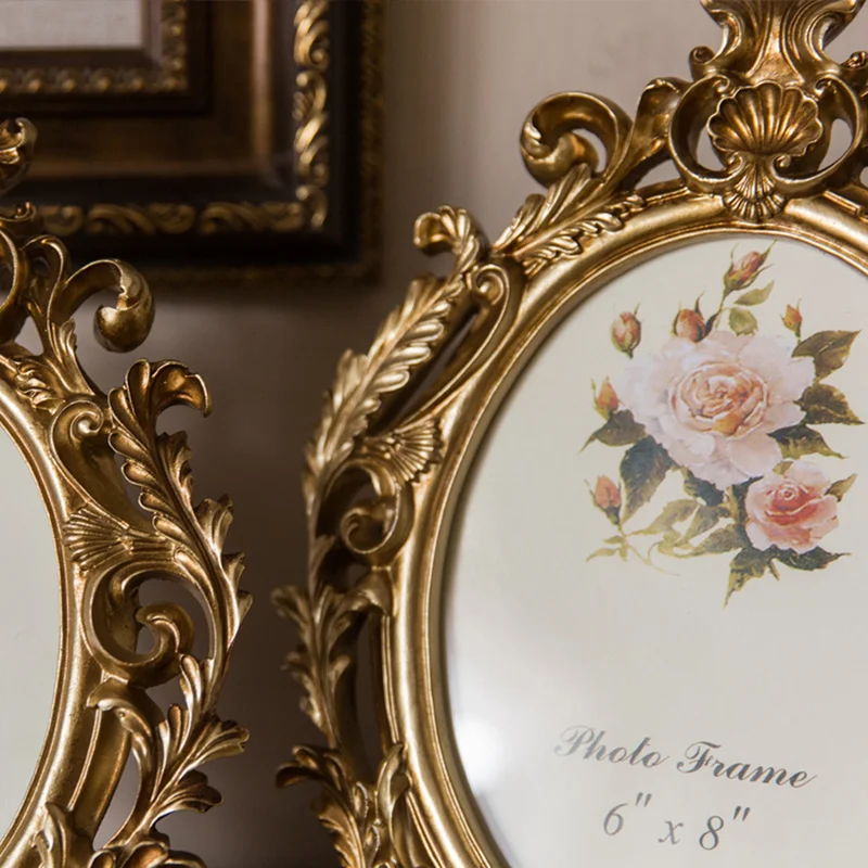 Ретро-золотая овальная фоторам – обзор и цена Resin Art Gift For Wedding